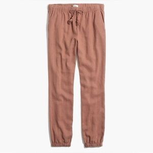 Madewell Shoreline Cover Up Linen Pant Dusty Rose Size XS